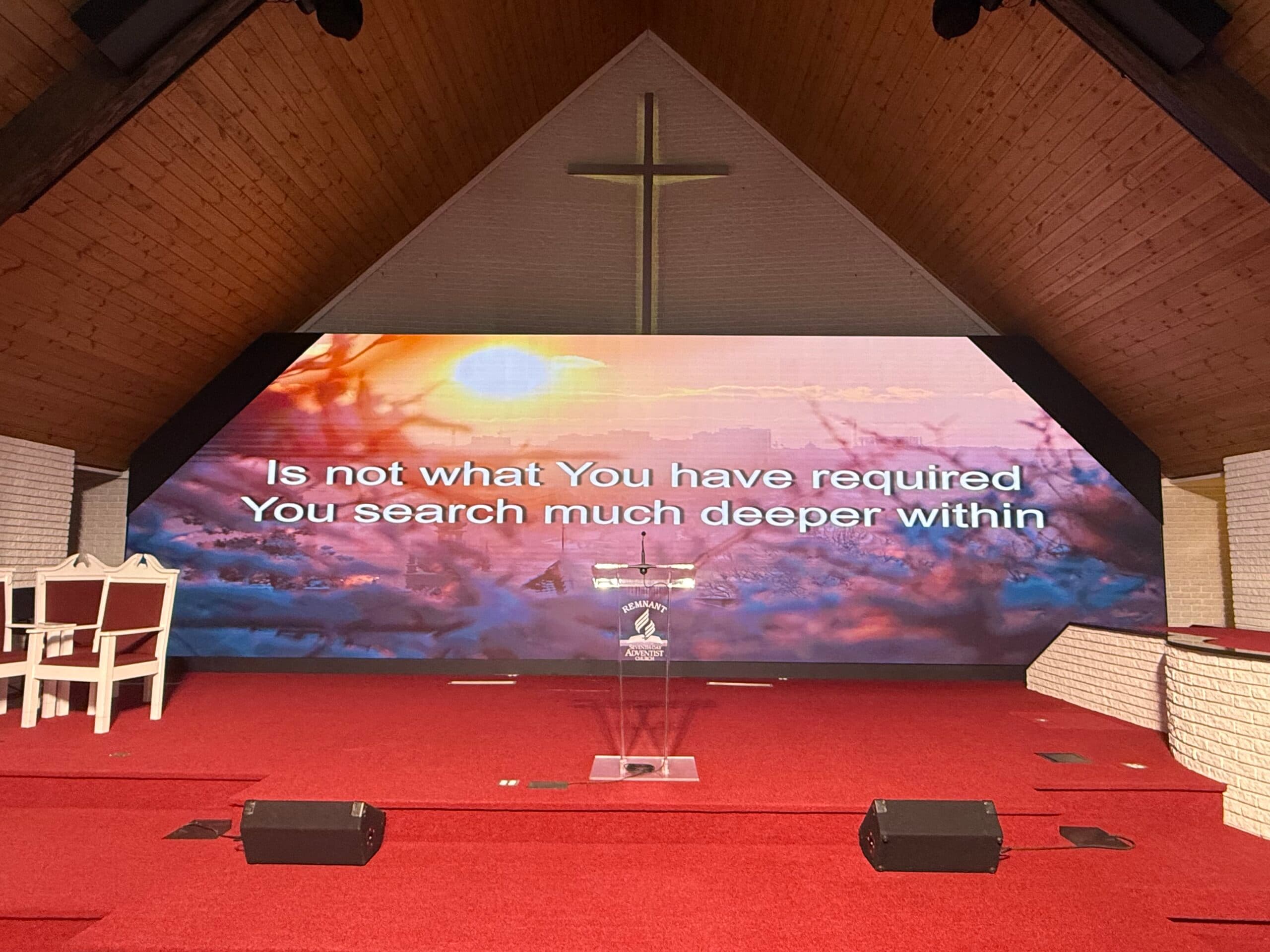 Local Church with 6K Video Wall