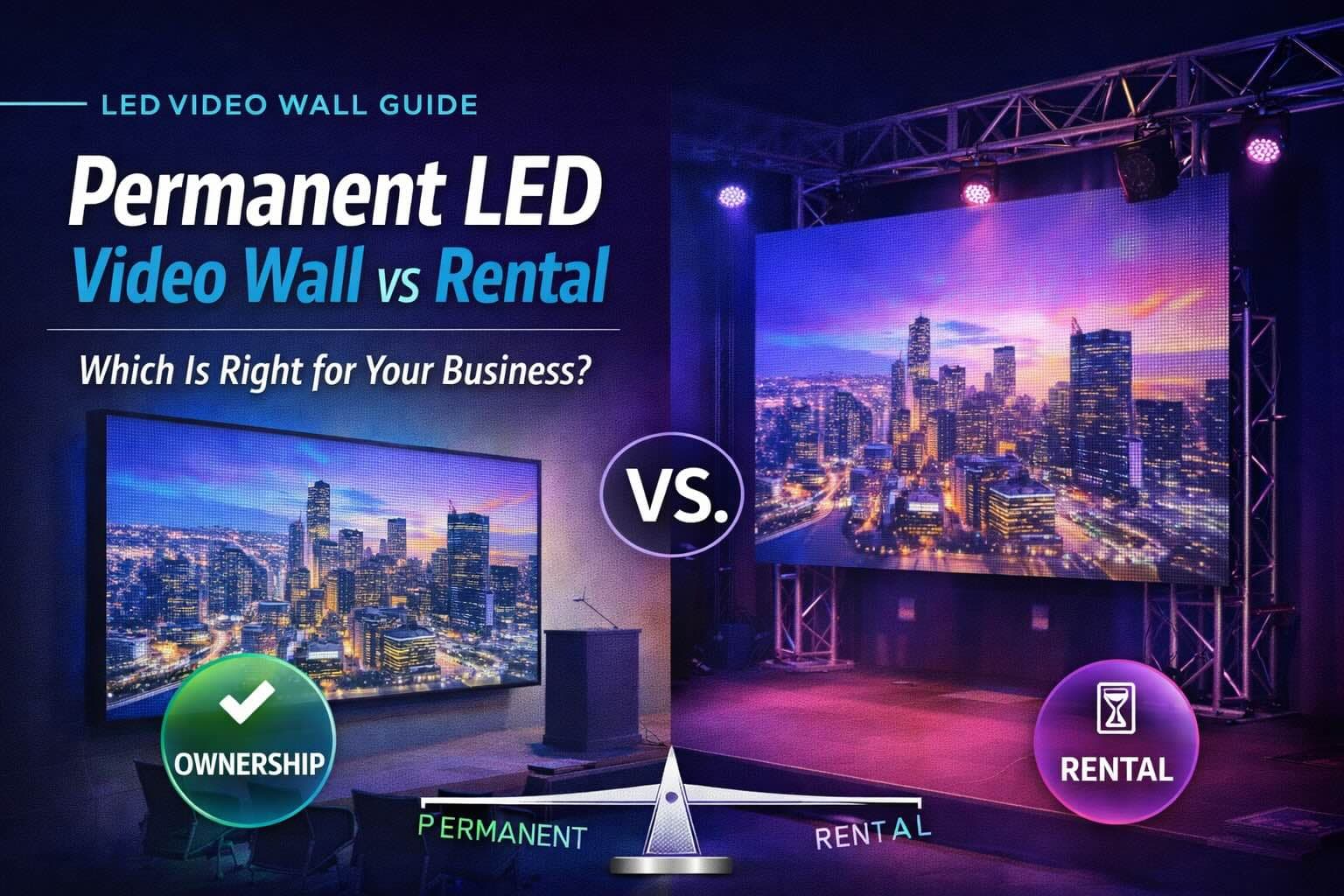 Permanent LED Video Wall vs Rental: Which Is Right for Your Business?