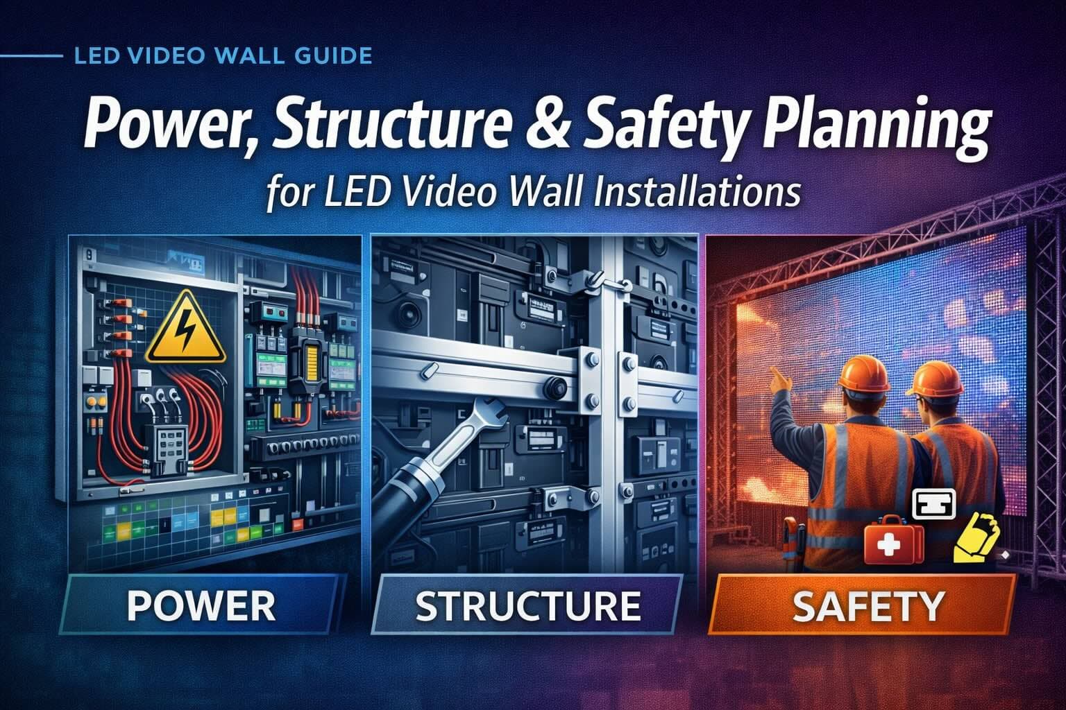 Power, Structure & Safety Planning for LED Video Wall Installations