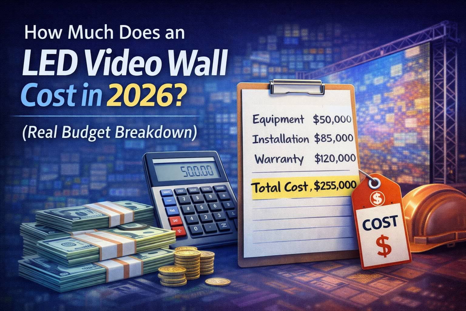 How Much Does an LED Video Wall Cost in 2026? (Real Budget Breakdown)